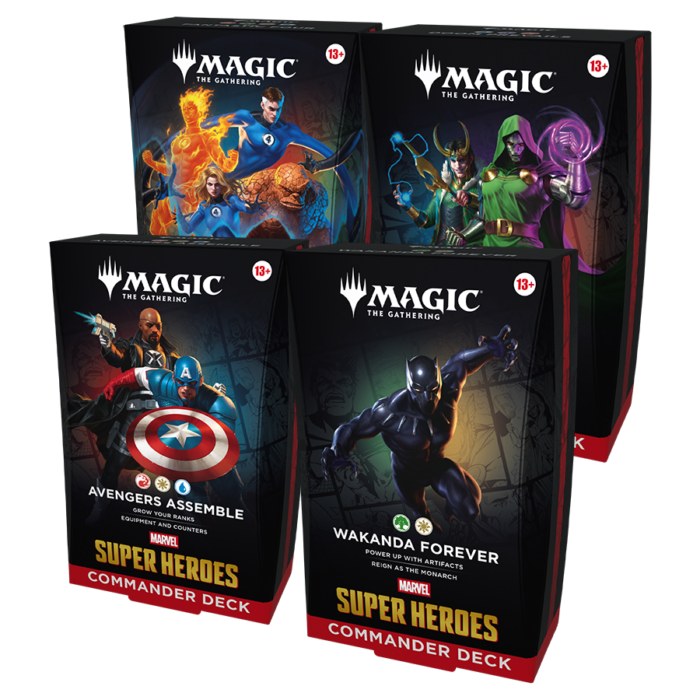 Marvel Super Heroes - Commander Decks - set de 4