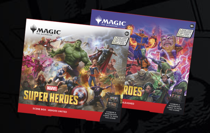 Marvel Super Heroes - Scene Box set - Heroes United y Villans Unleashed - MSH