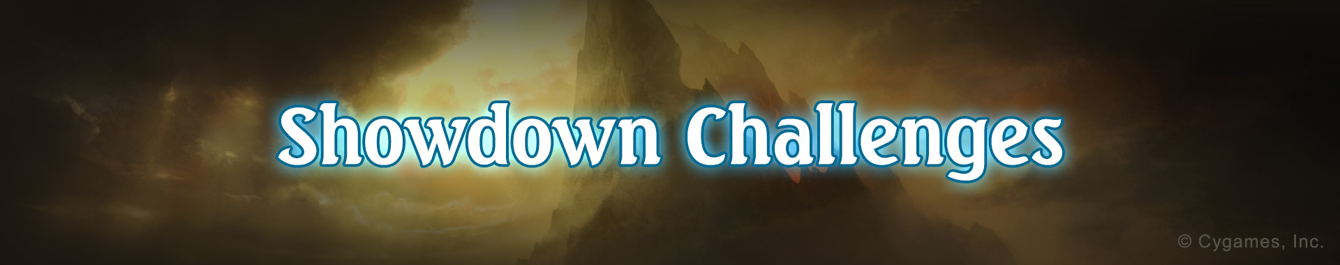 Showdown Challenges banner